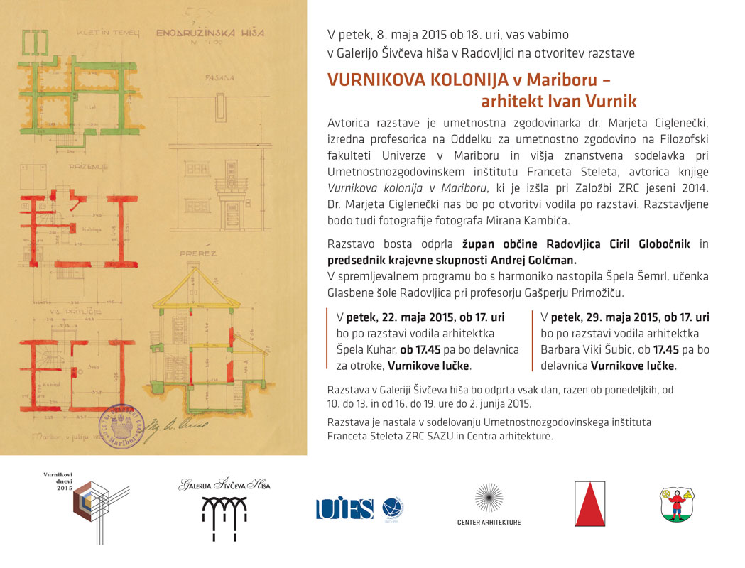 Razstava Vurnikova kolonija v Mariboru - arhitekt Ivan Vurnik